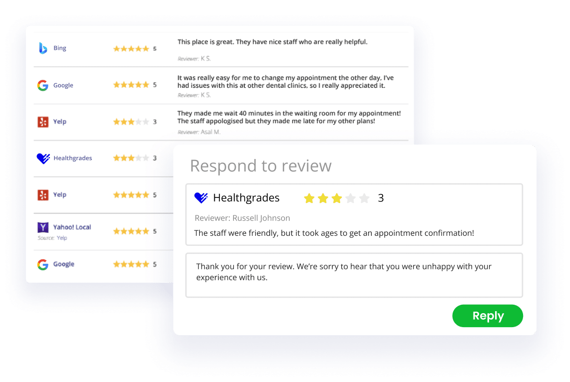 monitor and respond to reviews